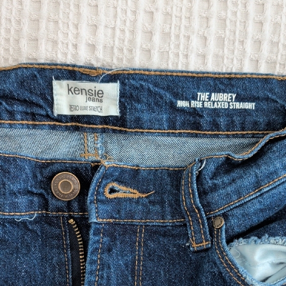 Stylish Dark Blue Cropped Jeans - Picture 2 of 8